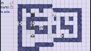 A hand-drawn level in stealth game Assassinvisible.