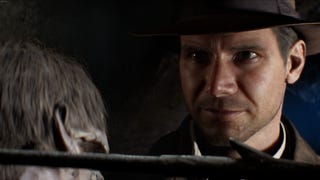 Indy grimaces at a corpse in Indiana Jones and the Great Circle.